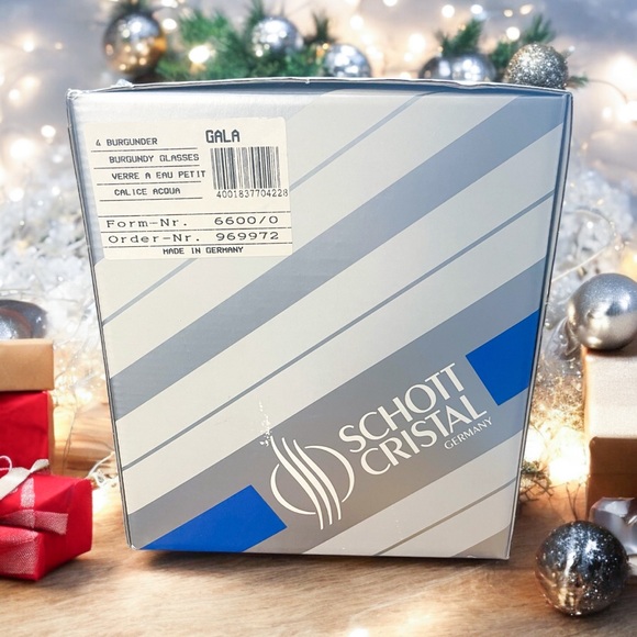 NEW Vintage Schott Zwiesel Crystal "Gala" Wine Glasses 7 3/4" H Set of 4 in Box - Picture 6 of 9